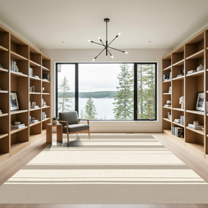 Earthy Stripe Textured Rug