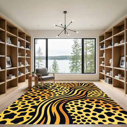 Jaguar And Tiger Animal Print Rug