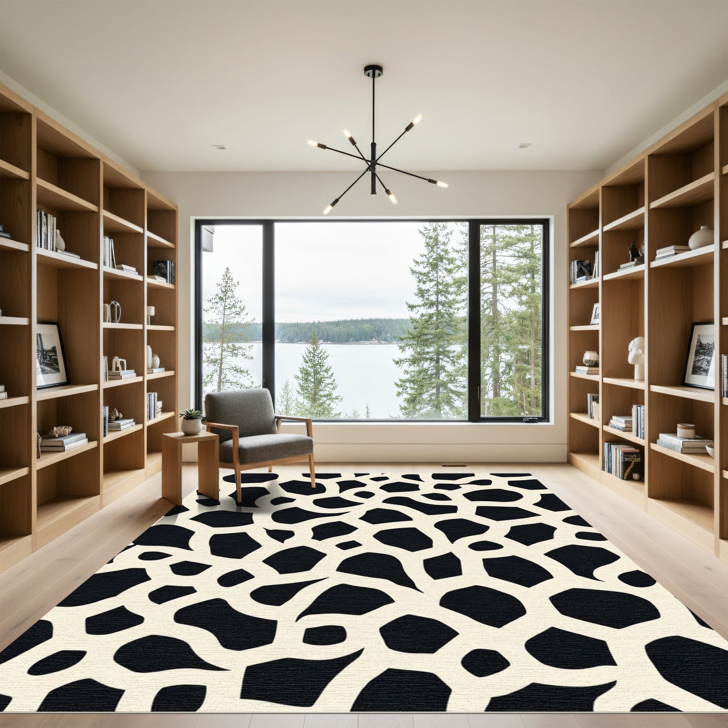 Cream Bone Organic Giraffe Rug