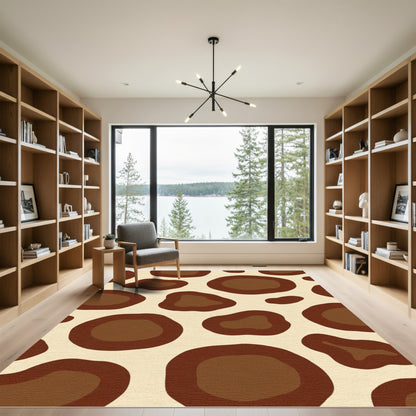 Brown Animal Print Spots Rug