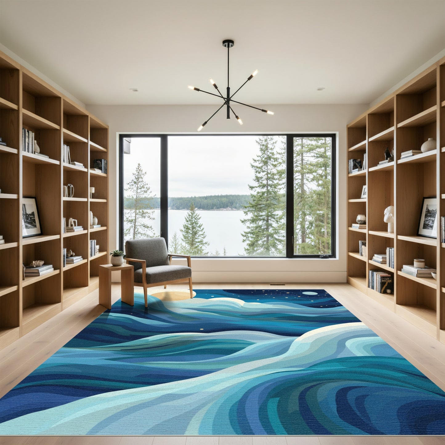 Ocean Wave Vista Scenic Rug