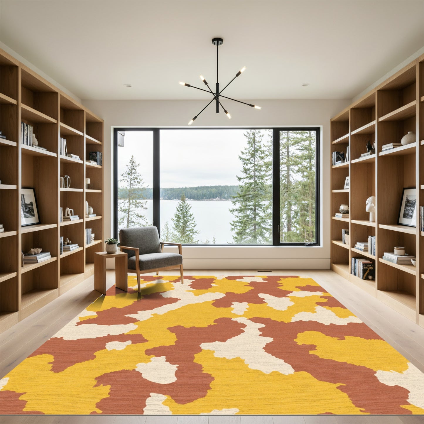 Desert Camouflage Splatter Texture Rug