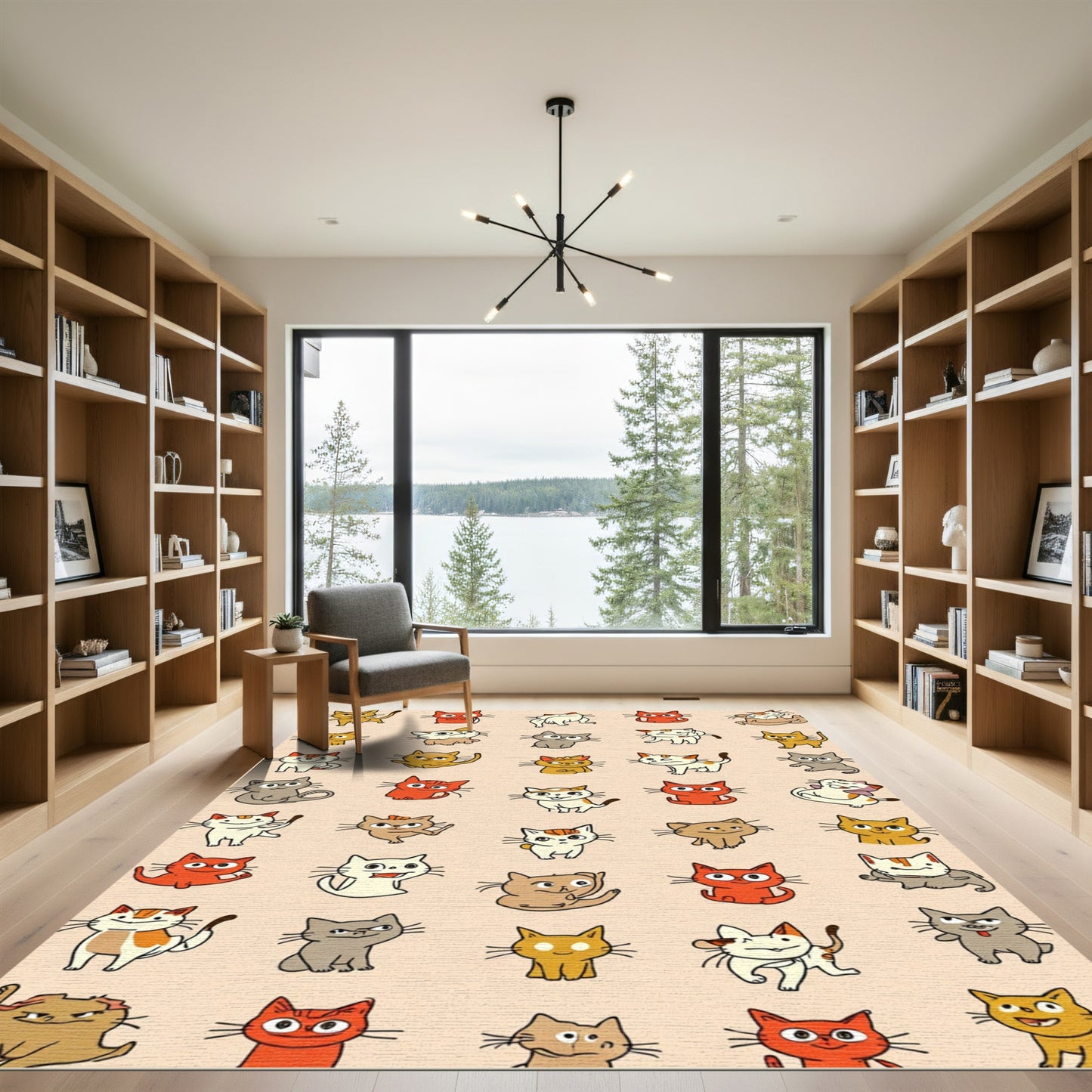 Playful Kittens Collage Decorative Rug