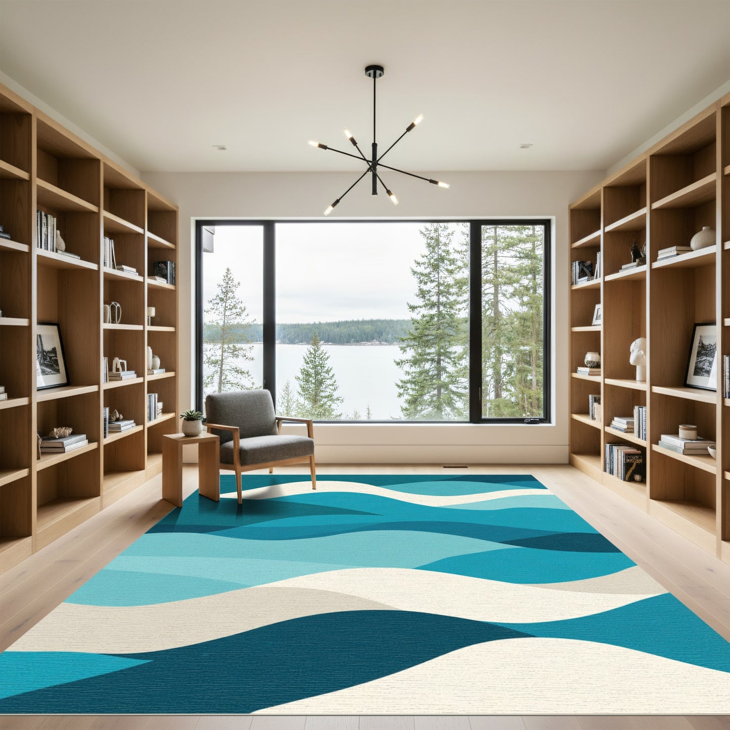 Oceanic Wave Serenity Rug