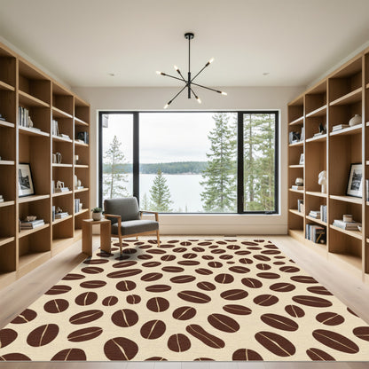 Cozy Coffee Bean Field Rug