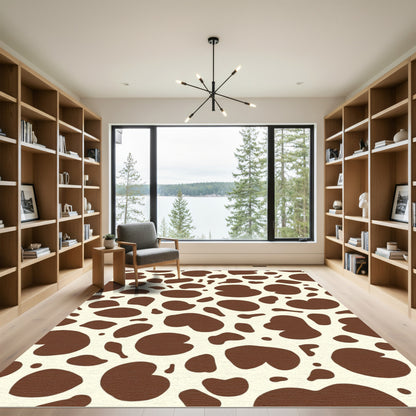 Brown Cream Holstein Spots Rug