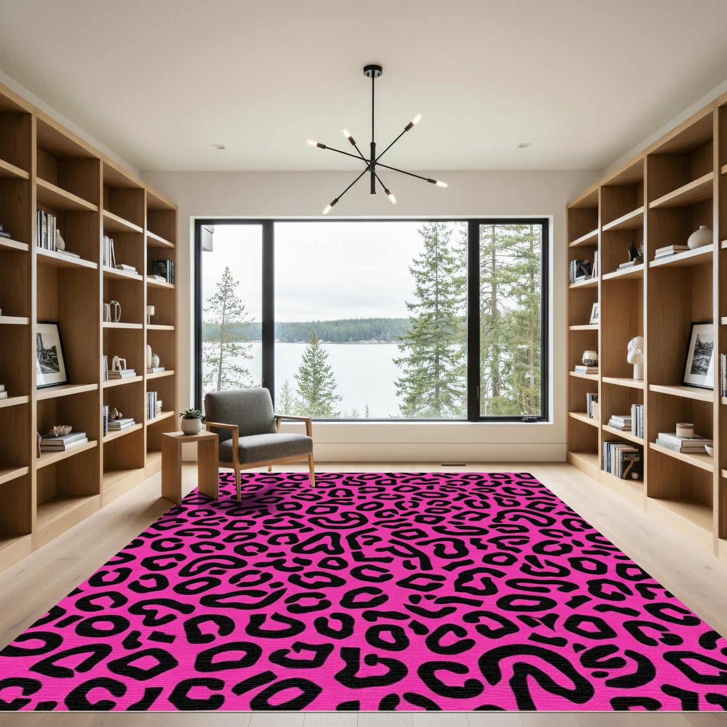 Bold Hot Pink Animal Spots Rug