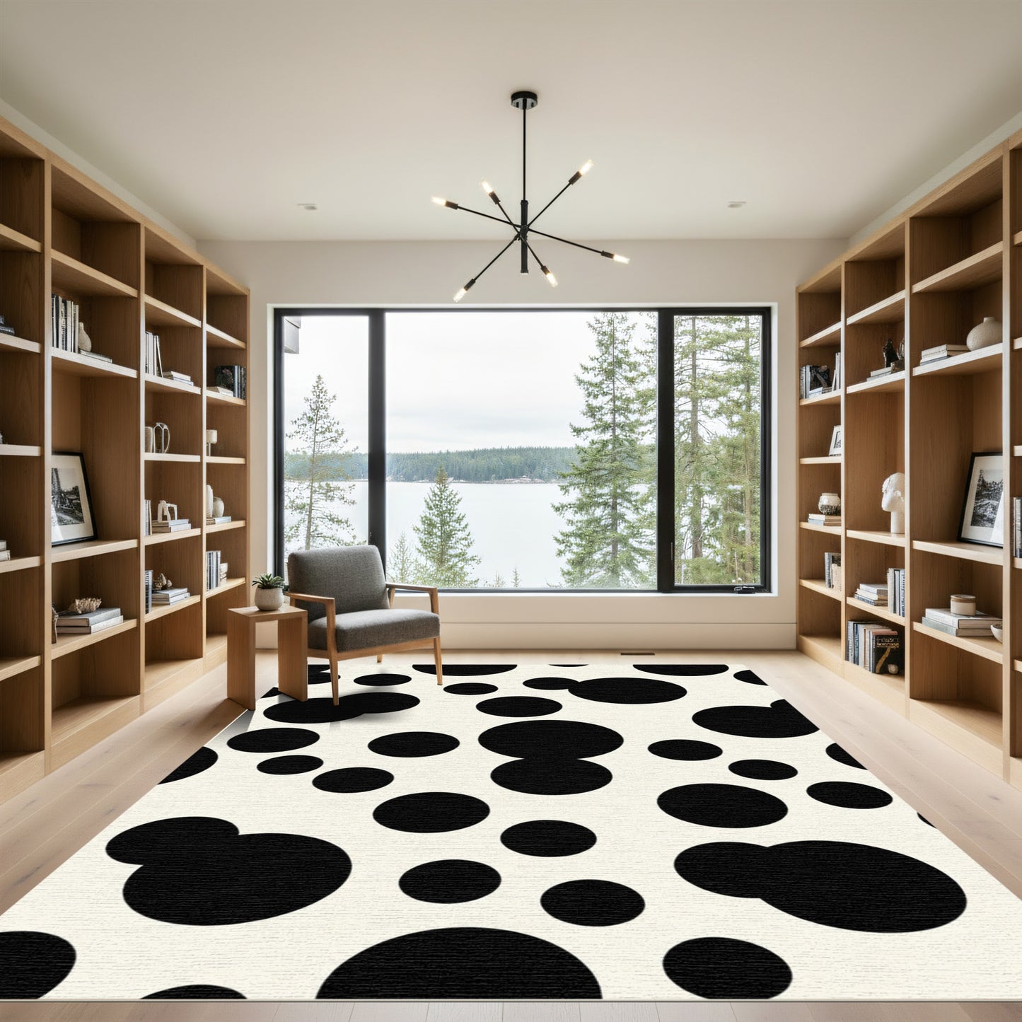 Spotted Ivory Circles Rug