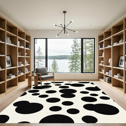 Spotted Ivory Circles Rug