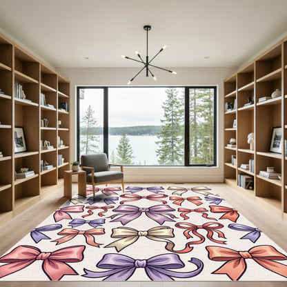 Pastel Bow Collection In Array Rug
