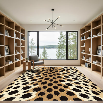 Wild Spotted Leopard Gradient Rug