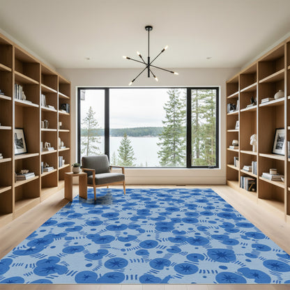 Blue Lily Pad Grove Rug