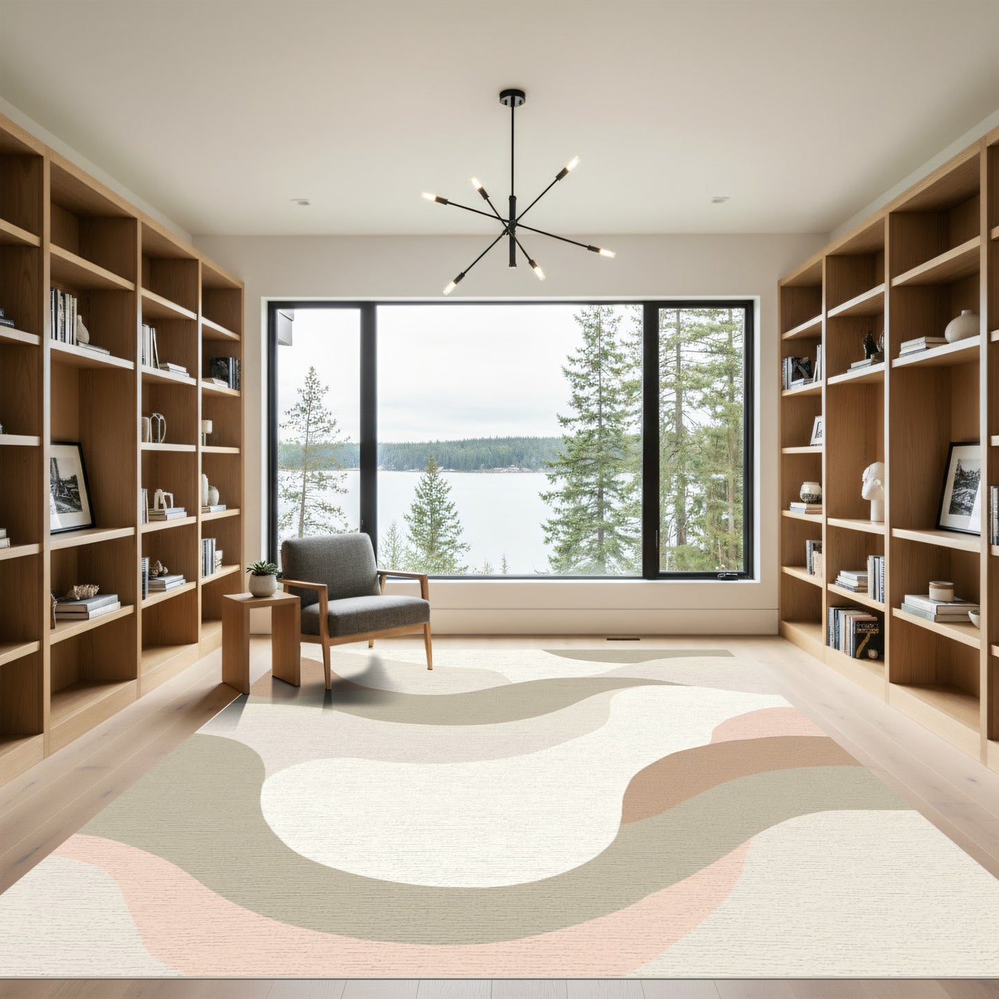 Earthy Abstract Dune Layers Rug