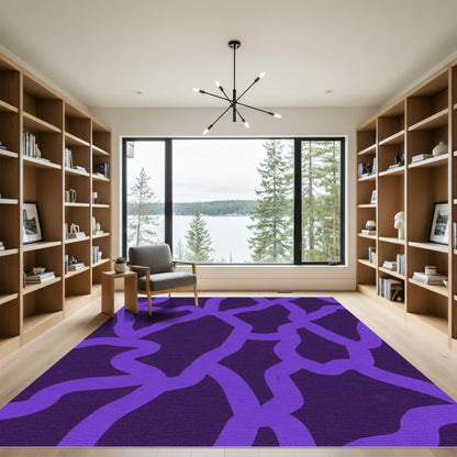 Amethyst Swirl Organic Intertwine Rug