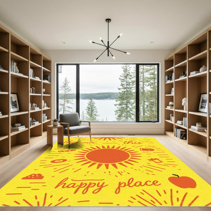 Sunshine Orange Happy Place Rug