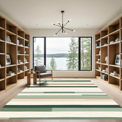 Earthy Tones Striped Harmony Rug