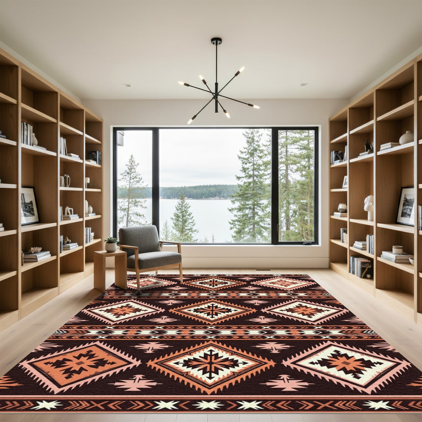 Southwestern Diamond Navajo Stripe Rug