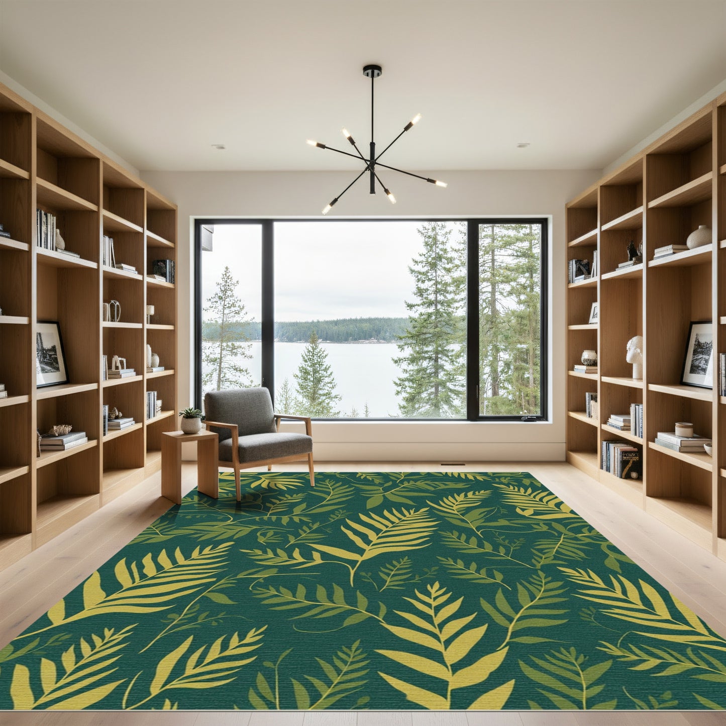 Evergreen Leafy Vines Rug