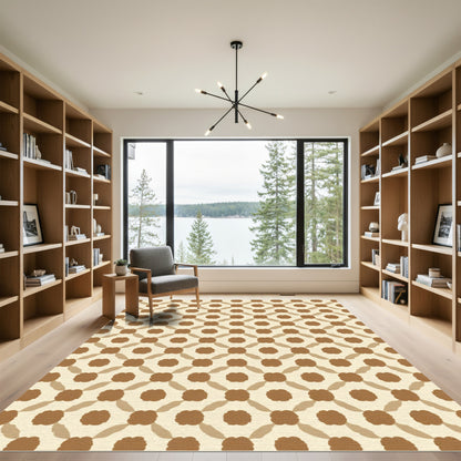 Amber Clover Lattice Repeat Rug