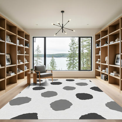 Monochromatic Blob Circles Rug