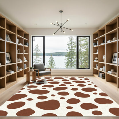 Brown Cream Blotches Rug