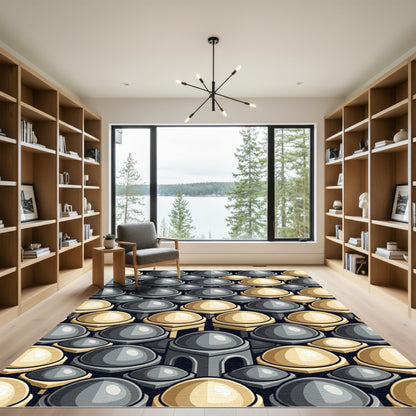 Duo Tone Dome Pattern Rug
