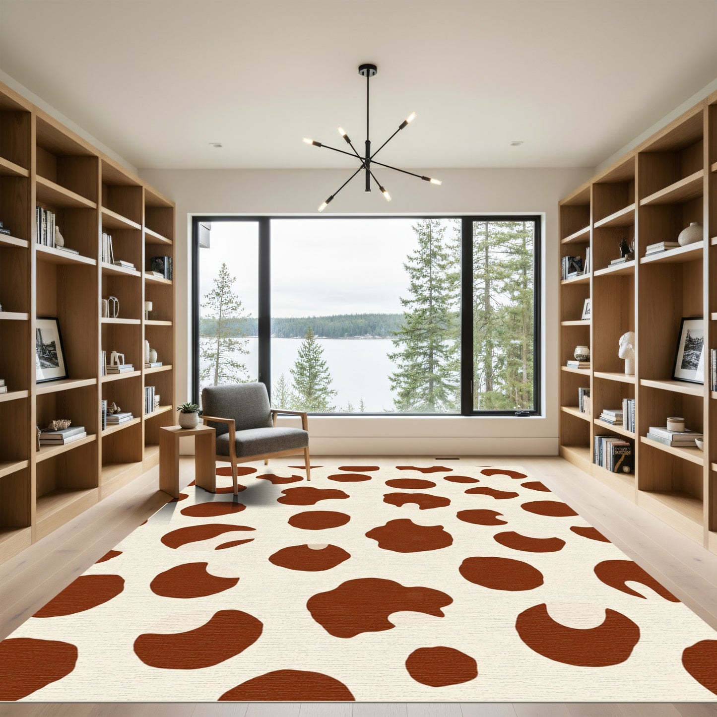 Chocolate Milk Spotty Texture Rug