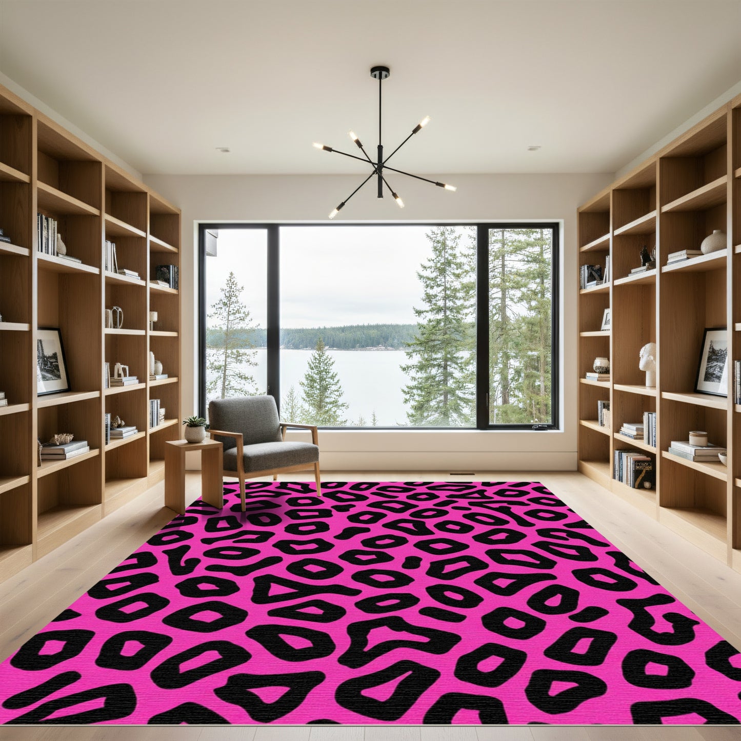 Bold Pink Animal Spot Rug