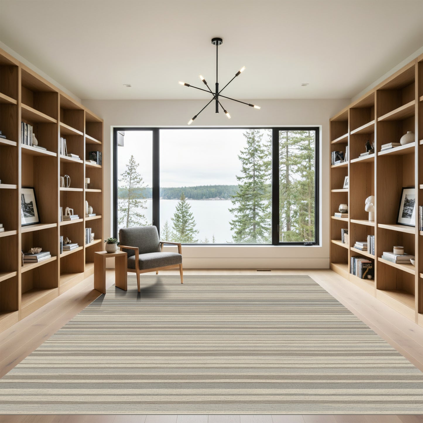 Textured Graduated Line Rug