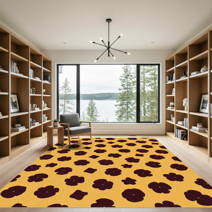 Amber Floral Scatter Rug