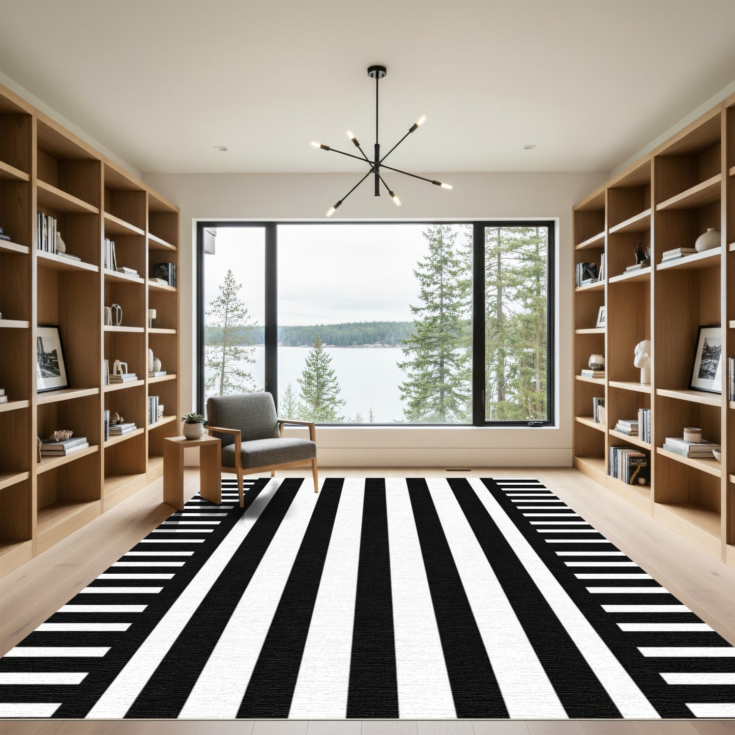 Chunky Gingham Stripe Rug