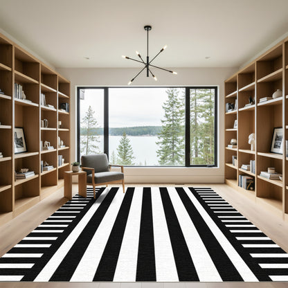 Chunky Gingham Stripe Rug