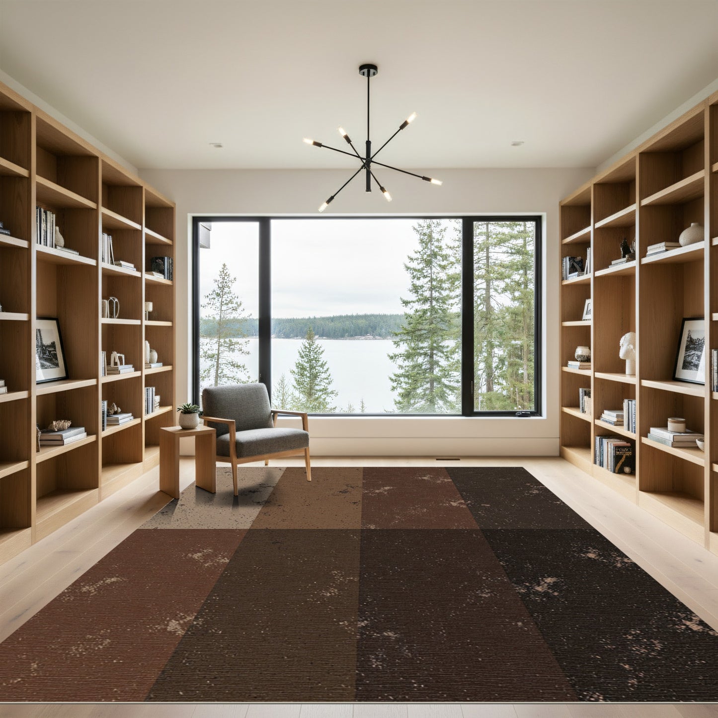 Earthy Speckled Gradient Tone Rug