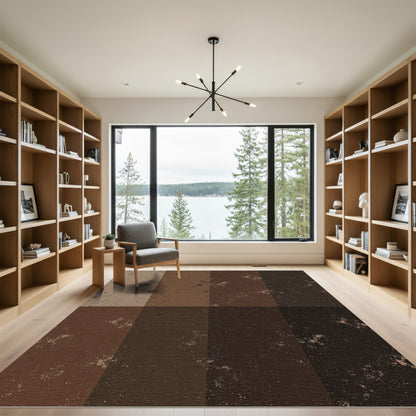 Earthy Speckled Gradient Tone Rug