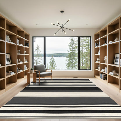 Monochromatic Striped Abstract Rug
