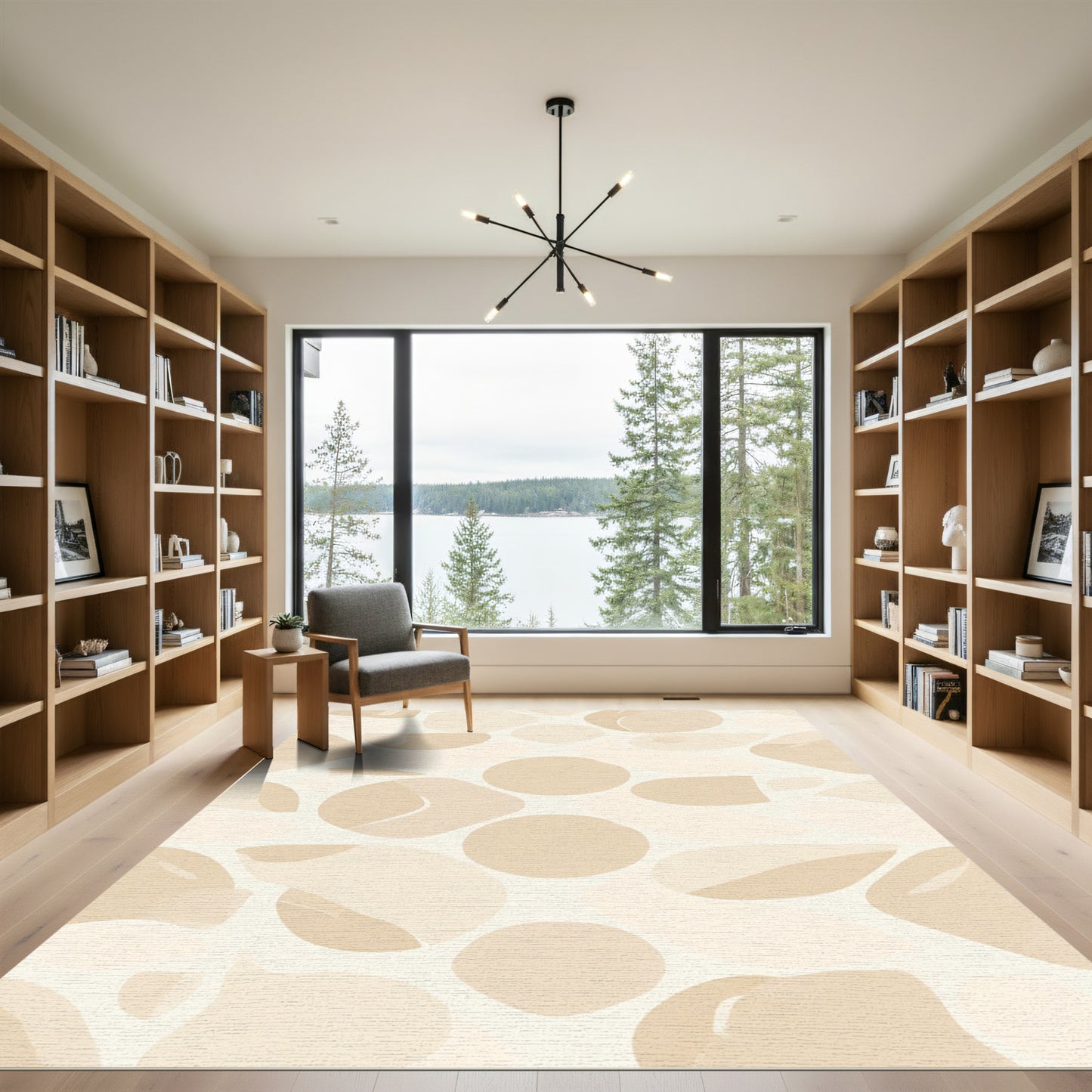 Neutral Organic Stone Soft Pebble Pile Rug