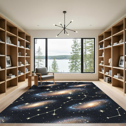 Cosmic Celestial Galaxy Stars Sky Rug