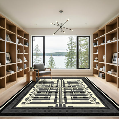 Monochromatic Geometric Diamond Lattice Rug