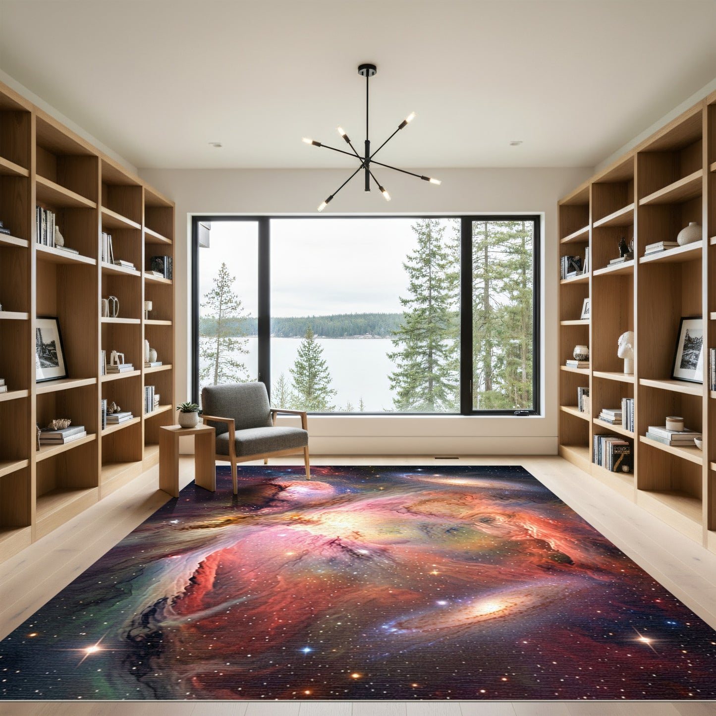 Cosmic Nebula Starry Galaxy Rug