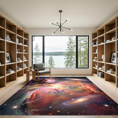 Cosmic Nebula Starry Galaxy Rug