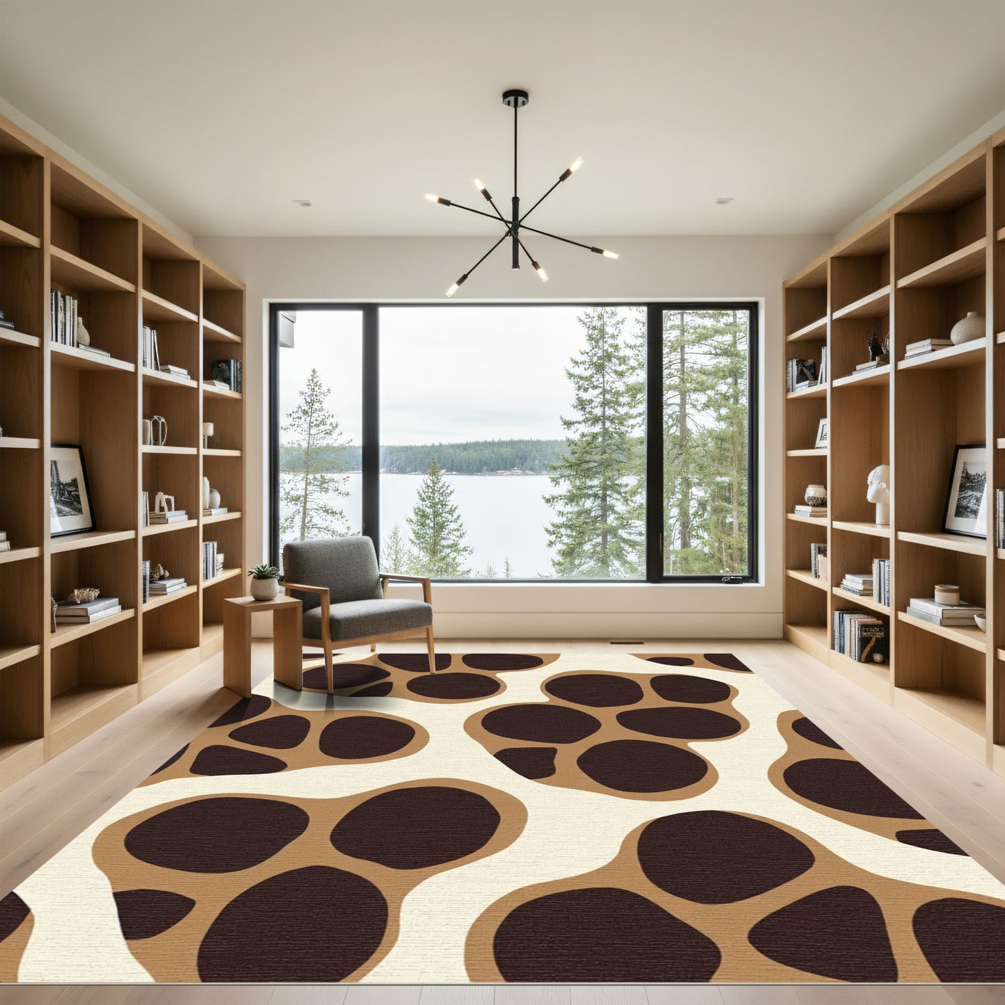 Giraffe Spots Abstract Contemporary Rug