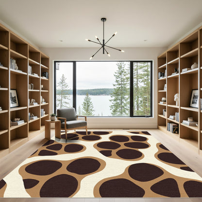 Giraffe Spots Abstract Contemporary Rug