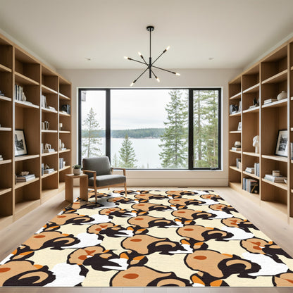 Woodland abstract animal shapes Rug