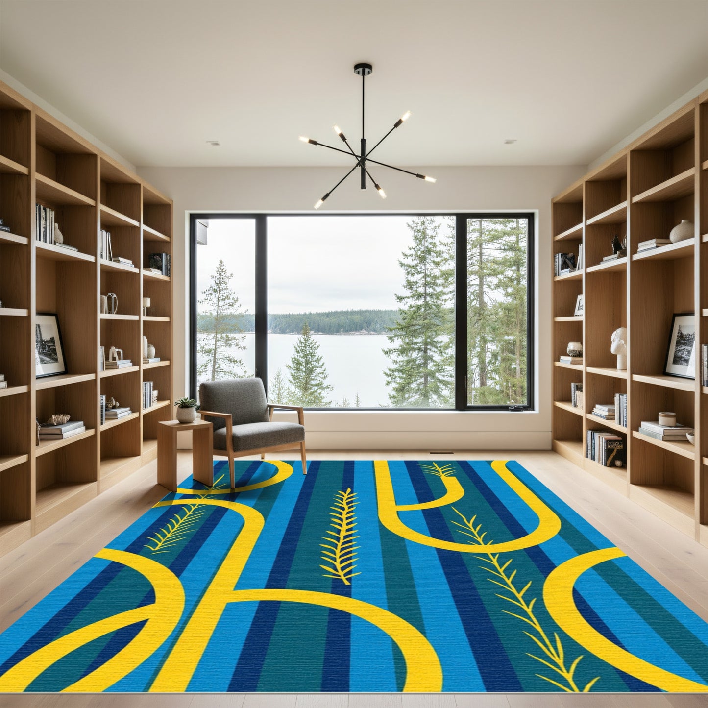 Yellow Arches and Tall Grasses Rug