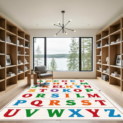 Color Alphabet Blocks Rug