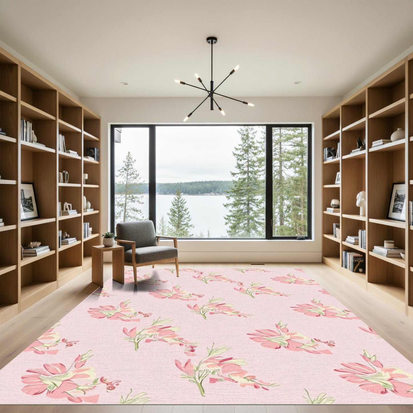 Pastel Pink Blossom Gardenrug Rug