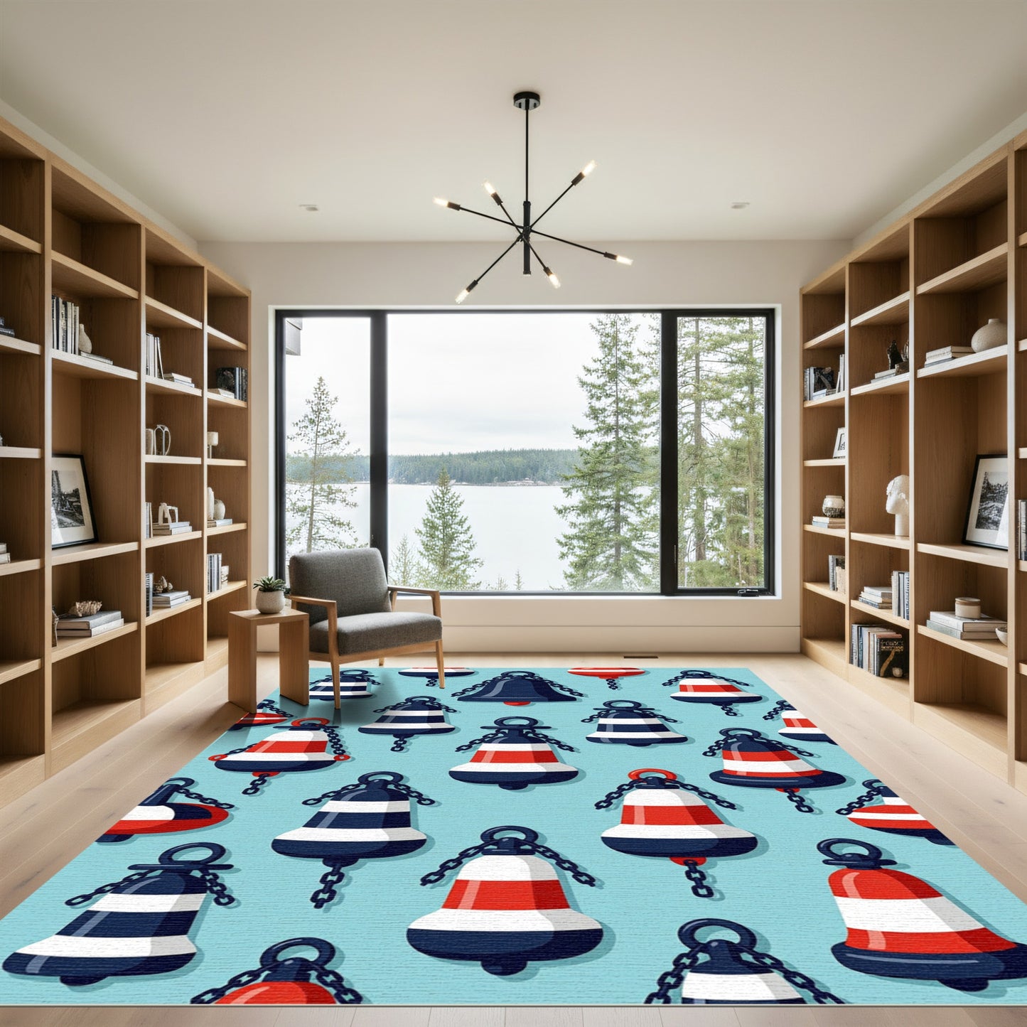Nautical Bell Chain Composition Rug