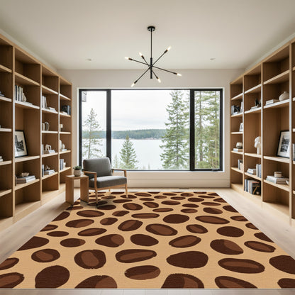 Brown Natural Spots All Over Rug
