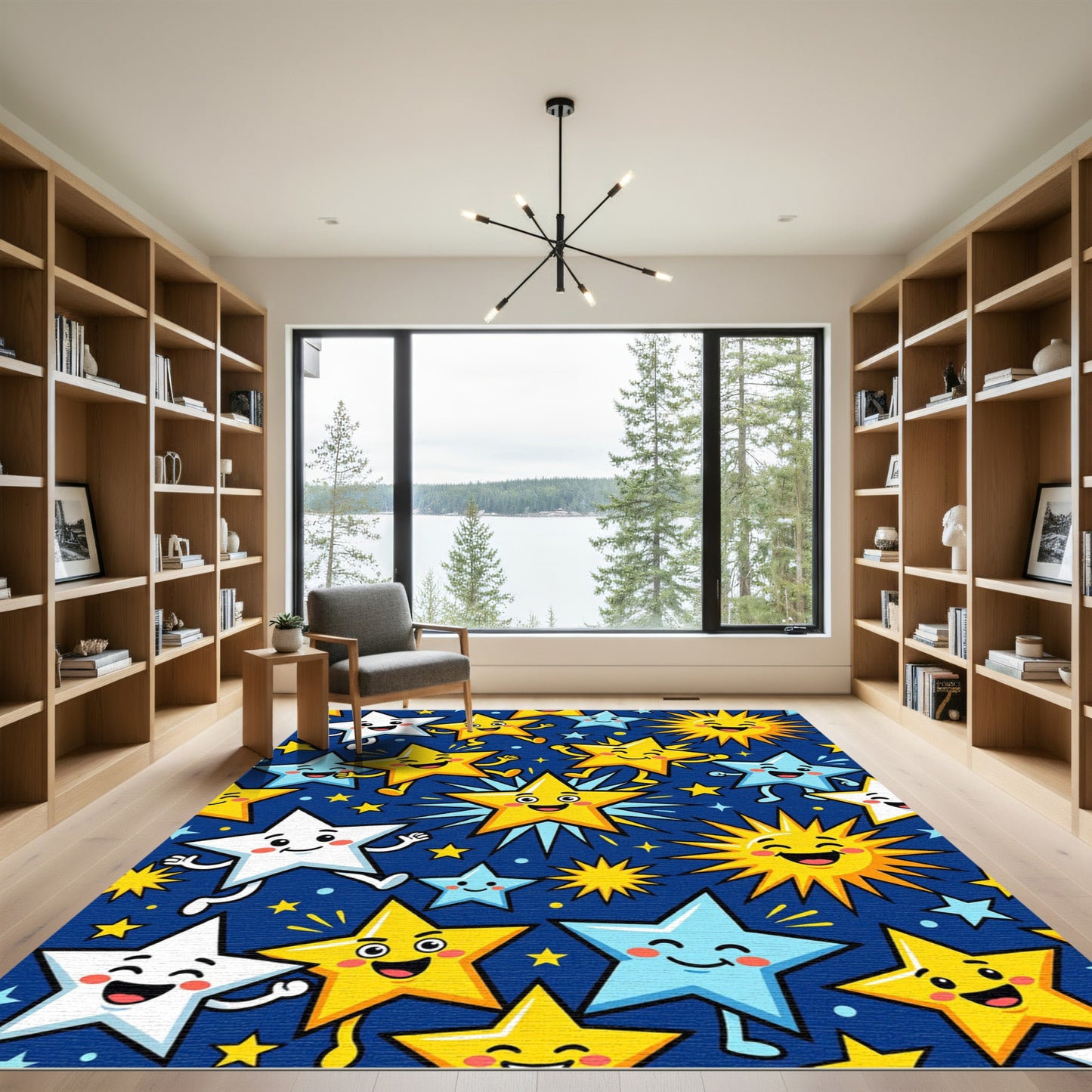 Joyful Star Trio Celestial Fun Rug