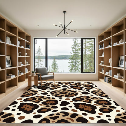 Chic Animal Spot Floral Hybrid Rug